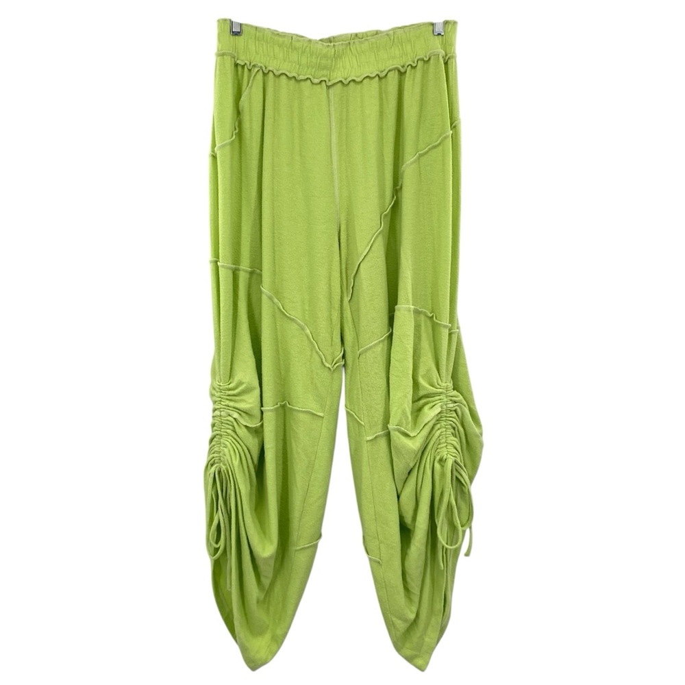 Out From Under Urban Outfitters Green Ballon Cinched Fuzzy Lounge Pants